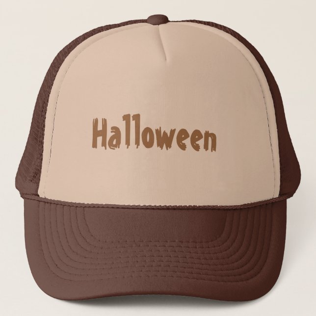 Gorra de camionero de Halloween espantosa y divert (Anverso)