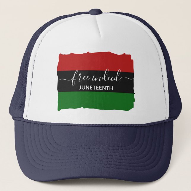 Gorra De Camionero DE HECHO LIBRE, DIECIOCHO DE JUNIO Panafricano (Anverso)