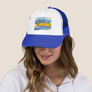 Gorra de camionero de Isla Freeman Beach Haven Azu