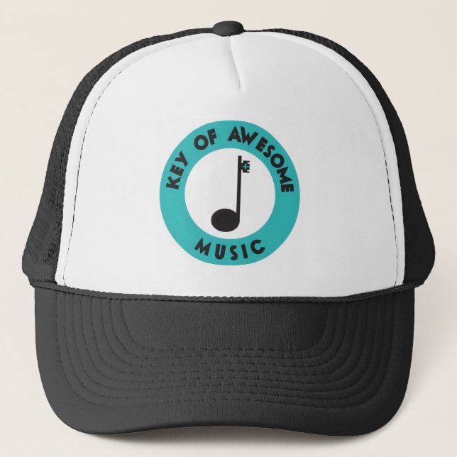 Gorra de camionero de Key of Awesome Music (Anverso)