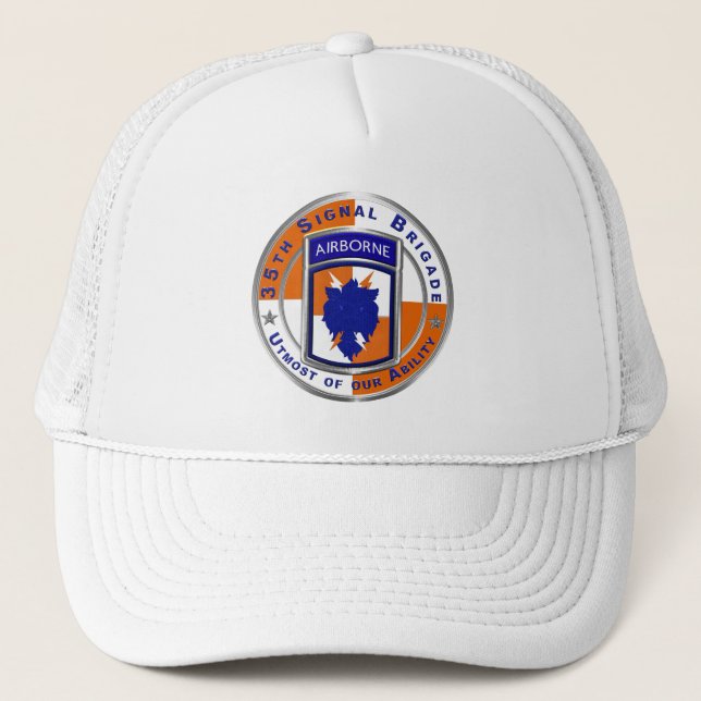Gorra de camionero de la 35ª Brigada de Señales (Anverso)
