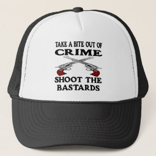 Gorra De Camionero De la mordedura bastardos blancos del crimen hacia