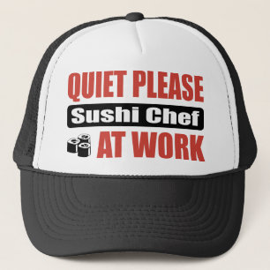 Gorra De Camionero De la tranquilidad cocinero de sushi por favor en