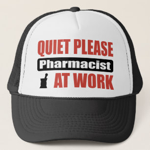 Gorra De Camionero De la tranquilidad farmacéutico por favor en el