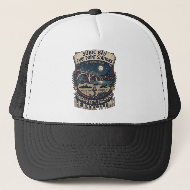 Gorra de camionero de las estaciones de Subic Bay  (Anverso)