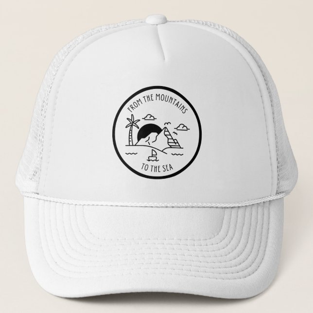 Gorra De Camionero De las montañas al mar (Anverso)