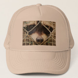 Gorra de camionero de mapache personalizable