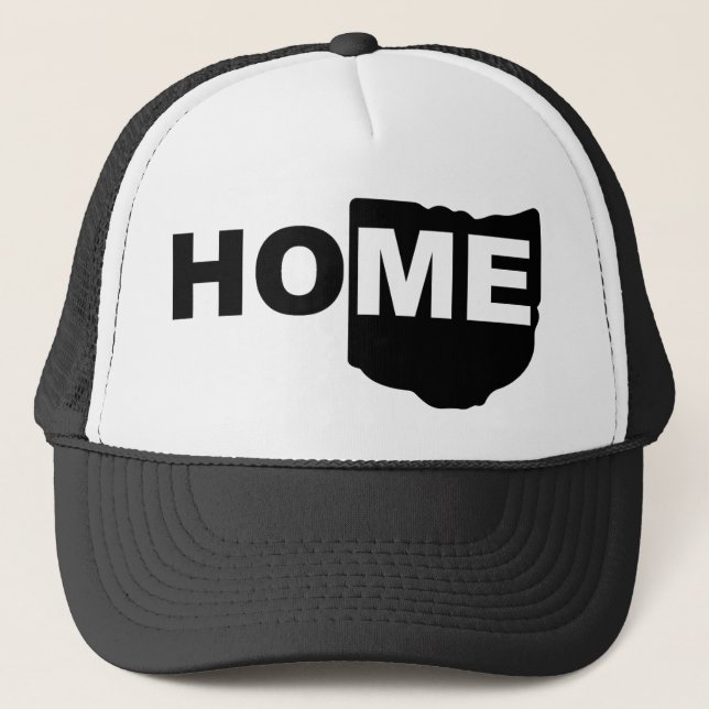 Gorra de camionero de Ohio, hogar lejos del estado (Anverso)