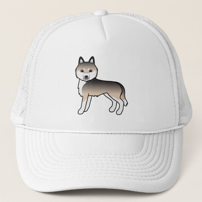 Gorra de camionero de perro de dibujos animados li (Anverso)