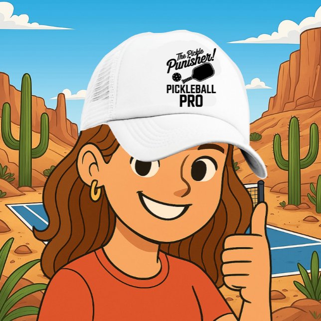 Gorra de camionero de pickleball con poder de pala (PICKLEBALL TRUCKER HAT)