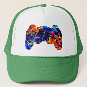 GORRA DE CAMIONERO DE PINTURA ABSTRACTA NEÓN COLOR