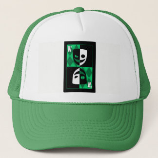 Gorra de camionero de póquer con comodín verde de 
