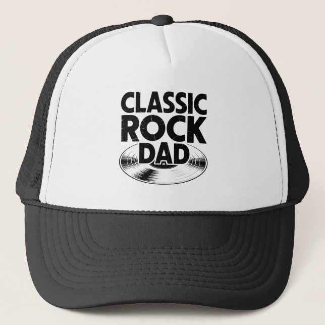 Gorra de camionero de rock clásico para papá (Anverso)
