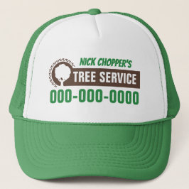 Gorra de camionero de servicio de árboles