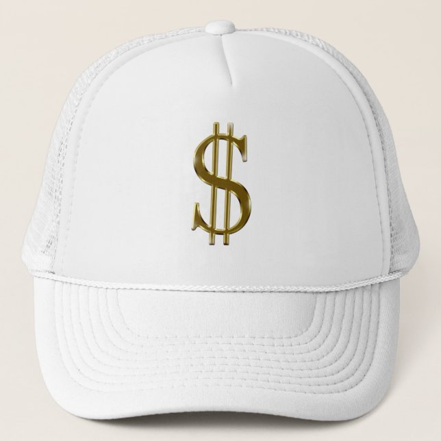 Gorra De Camionero $ de U.S.dollar de oro de la muestra (Anverso)