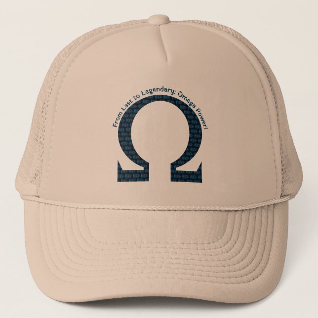 Gorra De Camionero ¡De último a legendario: Poder Omega! (Anverso)