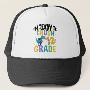 Gorra De Camionero De vuelta a la escuela Estoy listo para aplastar 1