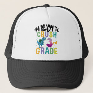 Gorra De Camionero De vuelta a la escuela Estoy listo para aplastar 3