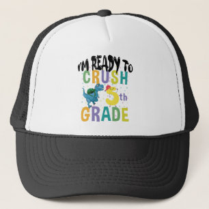 Gorra De Camionero De vuelta a la escuela Estoy listo para aplastar 5