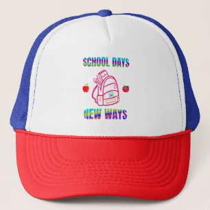 Gorra De Camionero De vuelta a la escuela, los días escolares nuevas