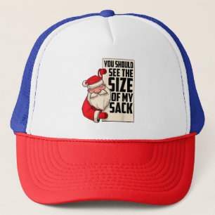 Gorra De Camionero Deberías Ver El Tamaño De Mi Funny Sack Santa Chr
