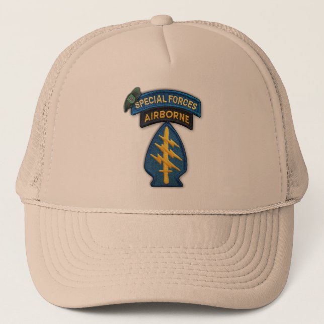 Gorra De Camionero Décimo fuerzas especiales sfg veteranos veteranos  (Anverso)
