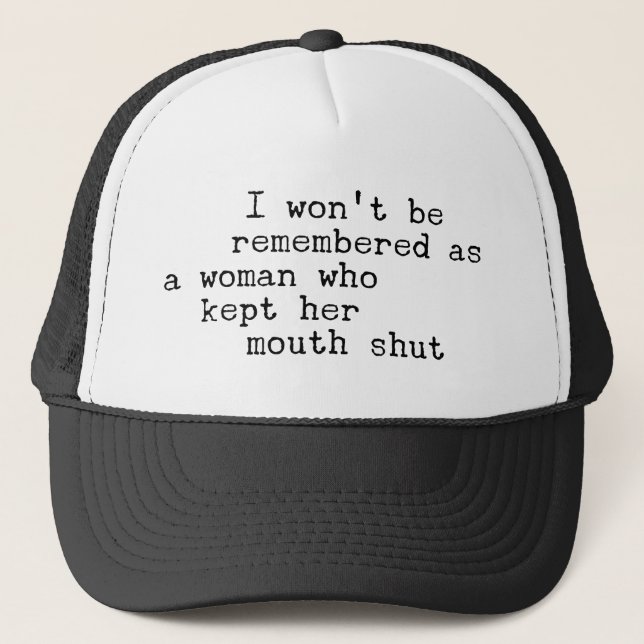 Gorra De Camionero Declaración de habla tu verdad  (Anverso)