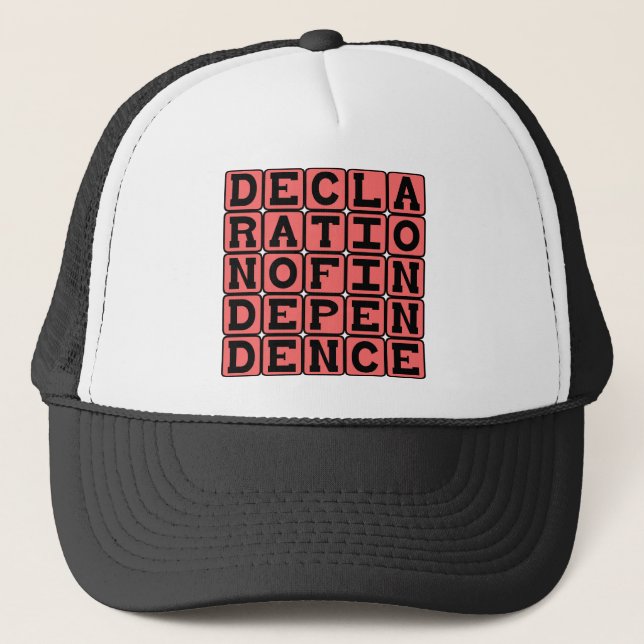 Gorra De Camionero Declaración de Independencia (Anverso)