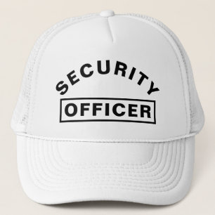 Gorra De Camionero Declaración de texto de oficial de seguridad perso