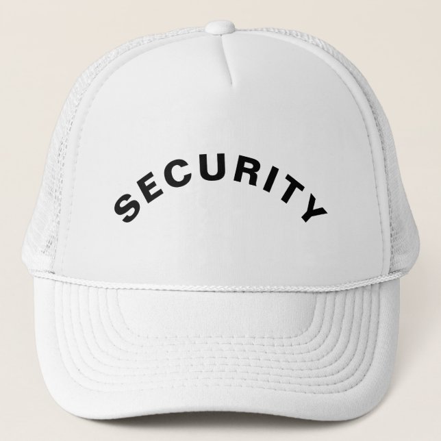 Gorra De Camionero Declaración de texto de SEGURIDAD personalizable B (Anverso)