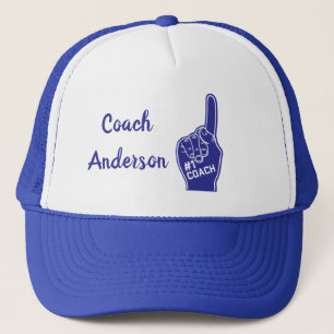 Gorra De Camionero Dedo de espuma de entrenador número uno personali