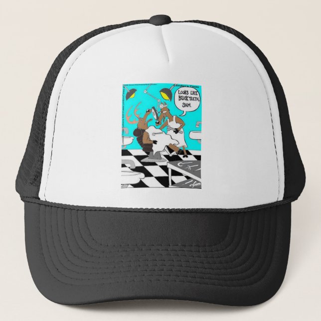 Gorra De Camionero Deer Dentistry Dientes Graciosos Tarjetas Tees Reg (Anverso)