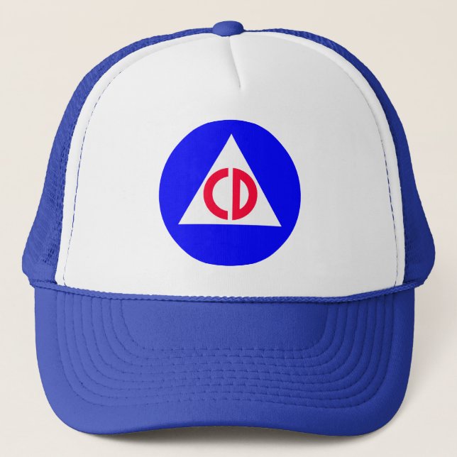 Gorra De Camionero Defensa civil (Anverso)