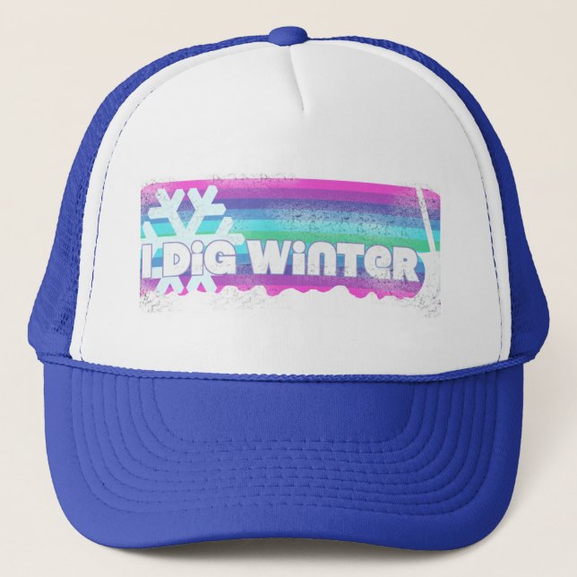 Gorra De Camionero Defiendo Invierno Diciendo (Anverso)