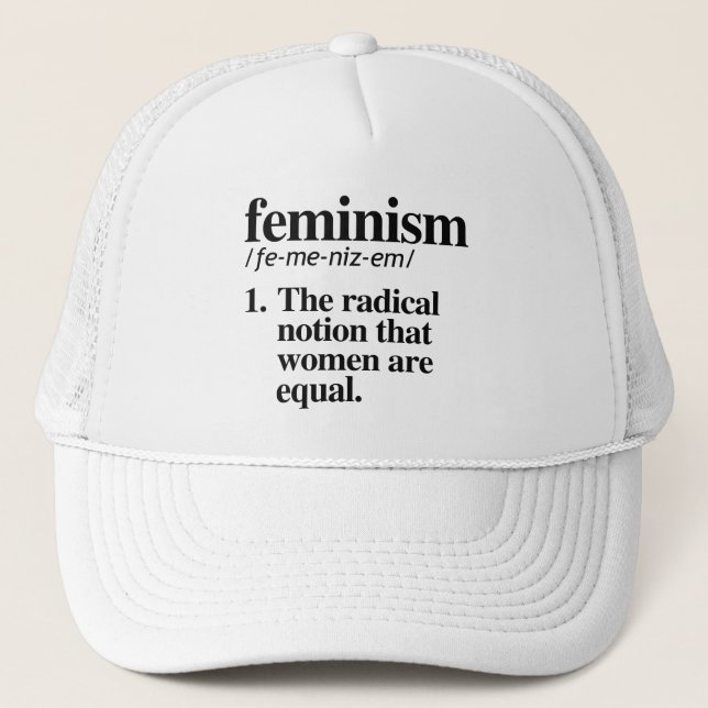 GORRA DE CAMIONERO DEFINICIÓN DE FEMINISMO (Anverso)