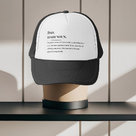 Gorra De Camionero Definición de papá - Día clásico del padre 🧢 💙