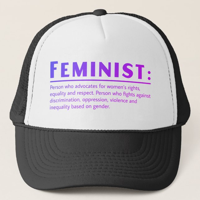 Gorra De Camionero Definición feminista (Anverso)