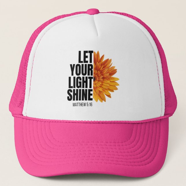 GORRA DE CAMIONERO DEJA BRILLAR TU LUZ (Anverso)
