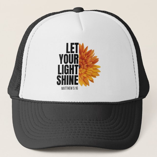 GORRA DE CAMIONERO DEJA QUE TU LUZ BRILLE (Anverso)