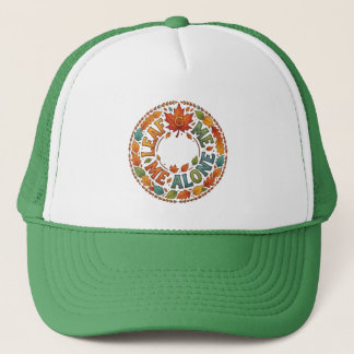 Gorra De Camionero Déjame Solo Divertida Corona de Otoño Gráfica Cami