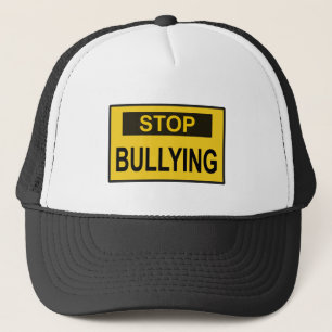 Gorra De Camionero Dejar de intimidar al Rótulo amarillo