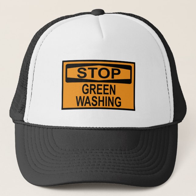 Gorra De Camionero Dejar de lavar el Rótulo (Anverso)