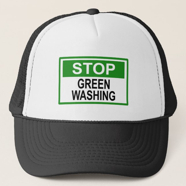 Gorra De Camionero Dejar de lavar el Rótulo (Anverso)