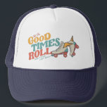 GORRA DE CAMIONERO DEJAR QUE LOS BUENOS TIEMPOS ROLLEN EL SKATE RETRO<br><div class="desc">Diseño vintage y divertido del patinaje de patinaje sobre patines - Dejar que pase el tiempo viejo para cualquiera que ame sus patines. Este diseño también está disponible en diferentes productos, incluyendo pegatinas, tazas, polos, estuches de teléfono y más! Para comprar este diseño, elija su producto favorito, haga clic en...</div>