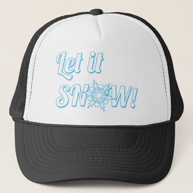 Gorra De Camionero dejar que nieve (Anverso)