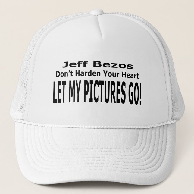 Gorra De Camionero ¡Dejen Que Mis Fotos Se Vayan! (Anverso)