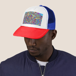 Gorra de camionero del Mar del Coral Abstracto
