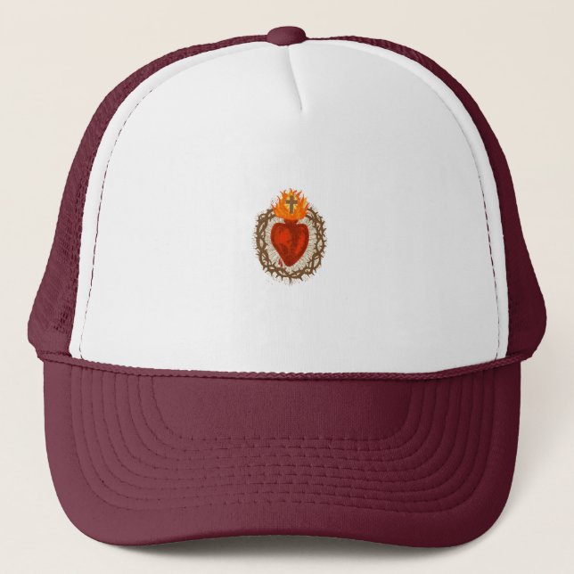 Gorra de camionero del Sagrado Corazón de Jesús (Anverso)
