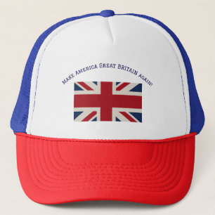 Gorra De Camionero Delantal - Bandera Union Jack con declaración inge