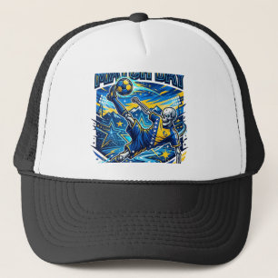 Gorra De Camionero Delantero Esqueleto Día de Partido de Bosnia y Her
